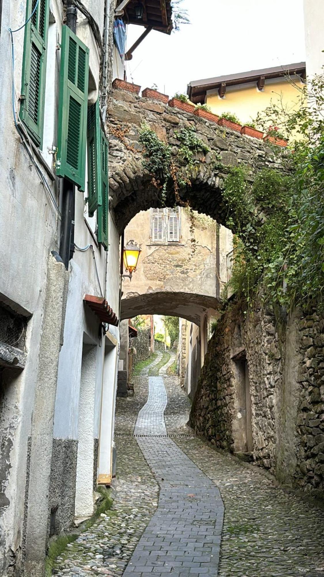 Iconic Italian Townhouse W Rooftop Terrace & Mountain View, Pigna Bagian luar foto